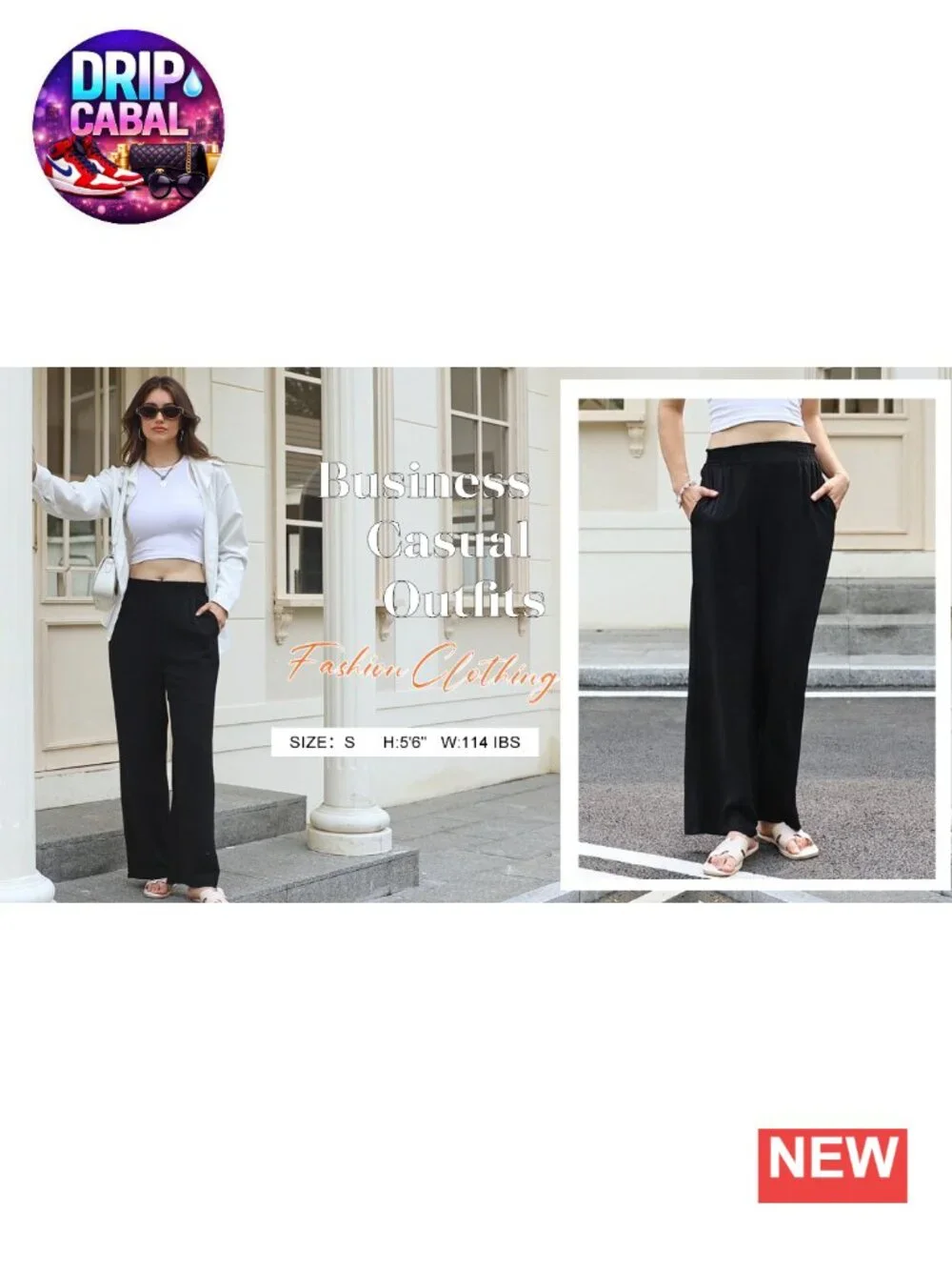 Wide Leg Palazzo Pants for Women High Waist Side Pockets Summer Flowy Lounge